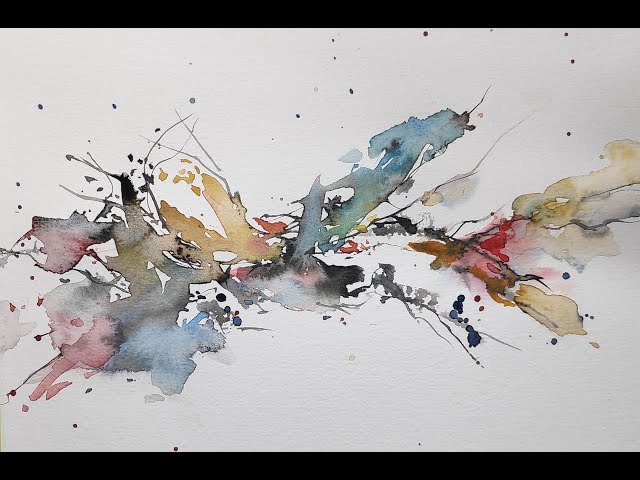 Express yourself and create an abstract WATERCOLOR painting!