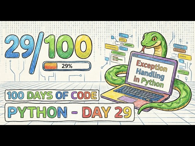 100 Days of Python – Day 29: Exception Handling in Python Explained