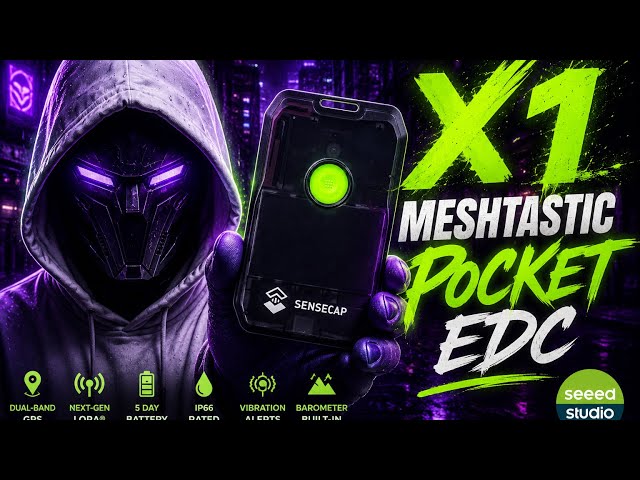 My New Meshtastic Pocket EDC | SenseCAP MeshTracker X1! 