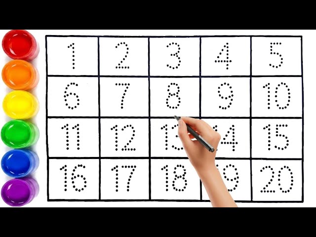 Learn to Count | Count from 1 to 100 | Counting | abcd | abc song | Tp Kids Study, 28