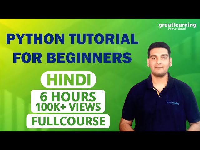 Python Tutorial for Beginners in Hindi | Python Hindi Full Course | Python Tutorial | Great Learning