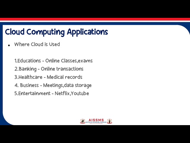 Cloud Major platforms & Applications