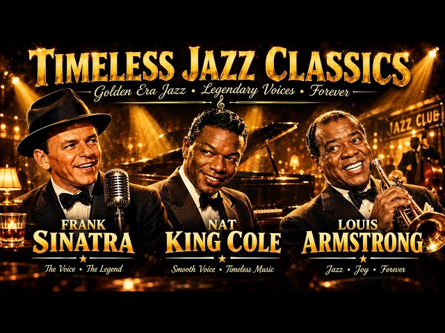Timeless Jazz Classics 🎷 Nat King Cole, Frank Sinatra, Ray Charles & Louis Armstrong | Greatest Hits