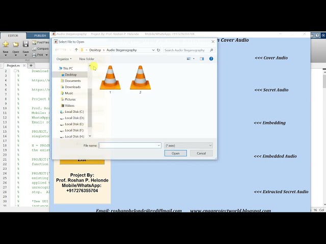 Audio Steganography Using Matlab Project With Source Code |  Hiding Audio In Audio Using Matlab