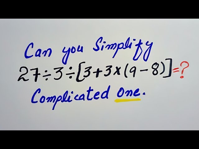 Can You Solve This Tricky BODMAS Question? | 99% Get It Wrong! #simplification #maths #iq #bodmas 