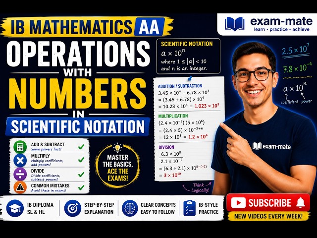 1.1- Operations with Numbers in Scientific Notation | IB Mathematics AA