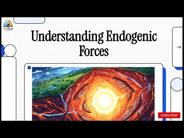 Understanding Endogenic Forces | Geography L - 20 || Geography Through Animation || UPSC IAS PT