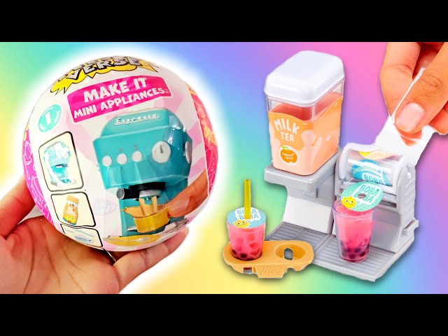 MAKING MINI FOOD! MiniVerse Make It Mini Appliances! Boba, Soda, Coffee and More!