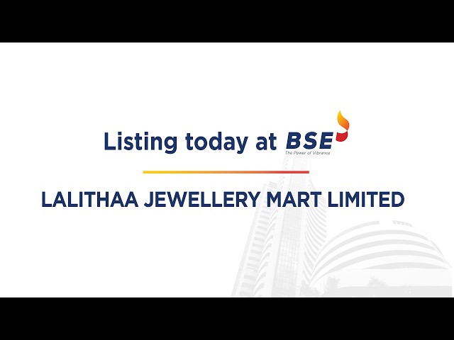 Ceremonia de cotización de Lalithha Jewellery en la BSE