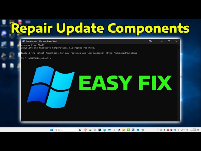 Repair Windows Update Components ‘Updating Component Registration’ In Windows 11/10/7 FIX [Tutorial]