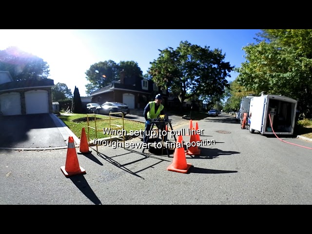 INDUSTRY FIRST 360° video - Repairing a Lateral/House Sewer with Formadrain