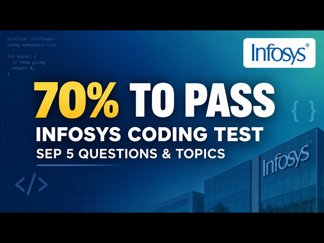 INFOSYS CODING TEST Sep 5 - Day 1 Topics Revealed (Must Watch Before Your Round)