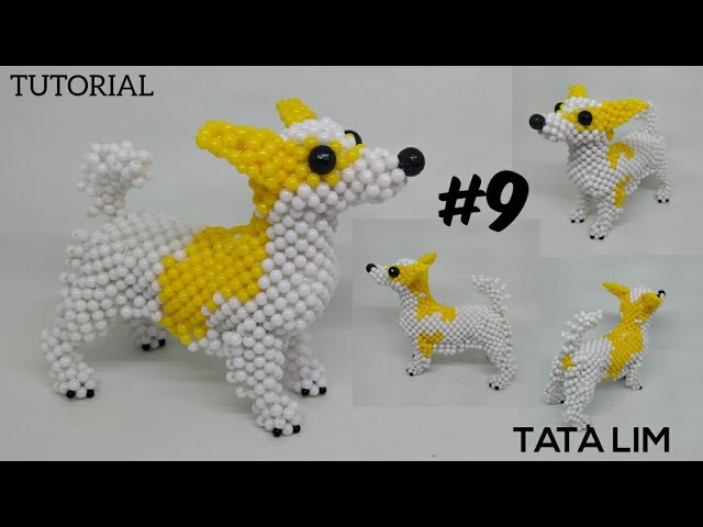 How to Bead Cute Dog Part 9/Bead Tutorial /beading dog