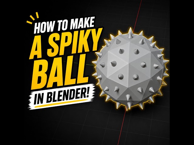 How to make a Spiky Ball in Blender! [45 SECONDS]