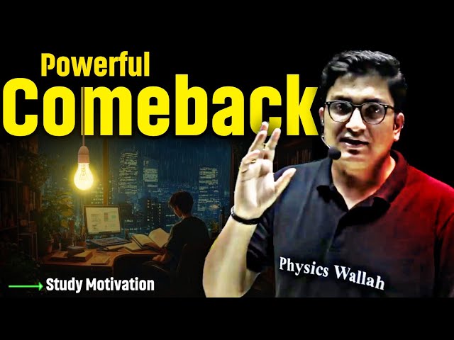 How to Comeback in IIT Preparation 🤯||| IIT JEE NEET | Sachin Sir Motivation | Physicswallah