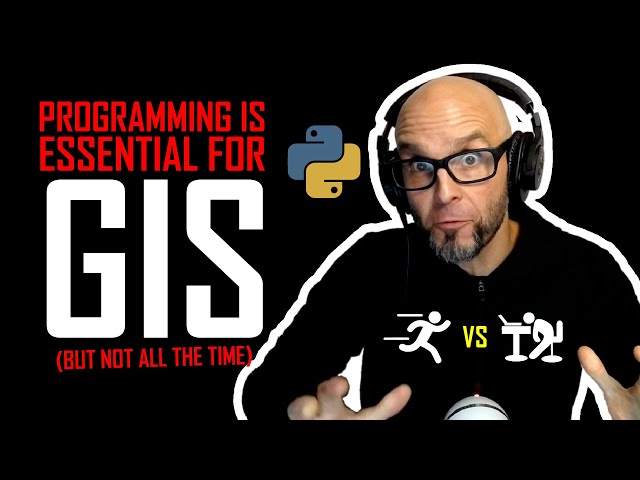 Why is Python coding so important in GIS? Well for one thing, it isn't... but it will make you...
