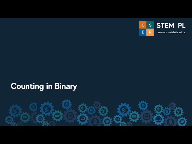 Learn to count in binary