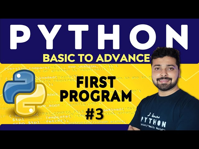 First Python Program and How it Works | Python Tutorial in Hindi 3
