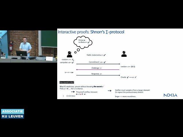 COSIC Course 2026 - Emad Heydari Beni (Nokia Bell Labs & COSIC) - Zero-knowledge Proofs and...