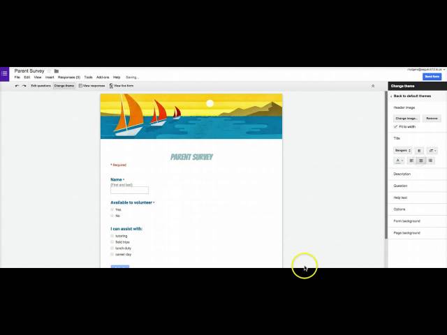Customizing your Google Form & Collecting Data