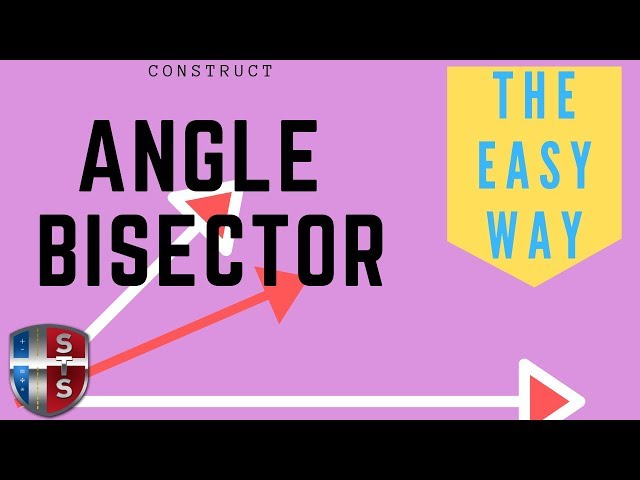 How to construct an angle bisector of a triangle with a compass and straightedge