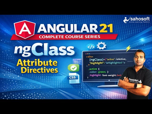 ngClass Directive in Angular 21 | Attribute Directives | Angular 21 Tutorials in Hindi #angular