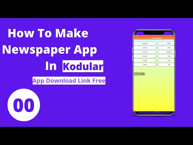 How To Make A Newspaper App In kodular I News App Kodular Series I  Tutorial no. 00