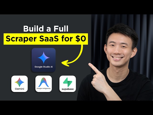 I Built a Lead Scraper SaaS in 15 mins with 3 Free Google AI Tools (Gemini, Stitch, Antigravity)