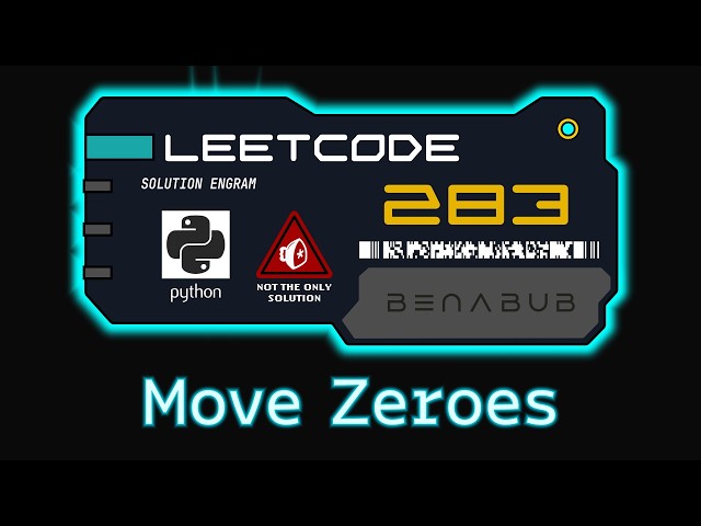 Move Zeroes — LeetCode #283 | Python Algorithm Visualization