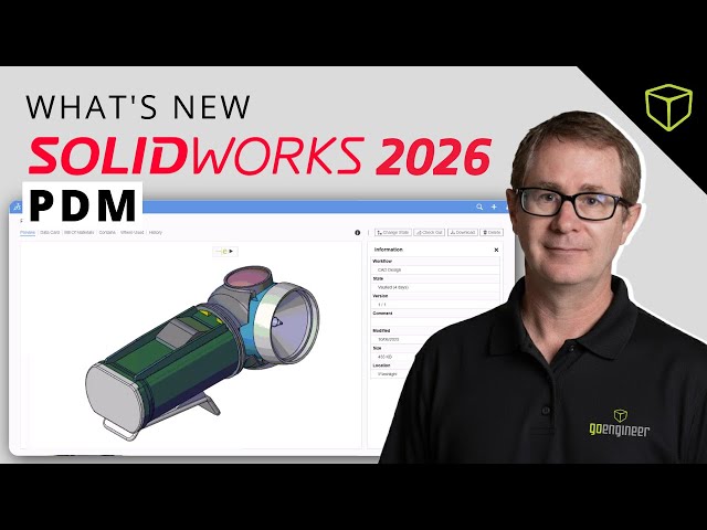 SOLIDWORKS PDM 2026 Updates: Archive Workflows, Transfer Ownership, & New Web2 Enhancements