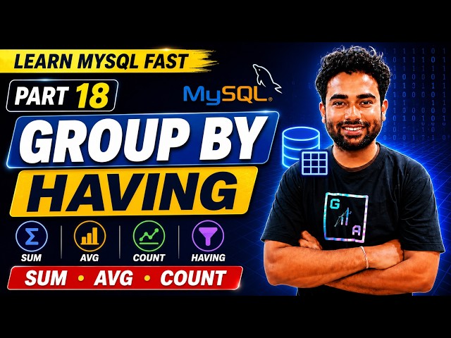 MySQL GROUP BY and HAVING Clause Tutorial in MySQL | SQL GROUP BY Explained with Examples | Part 18