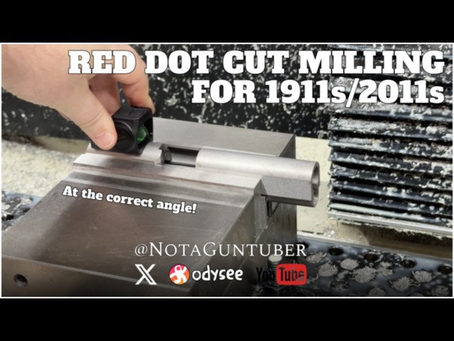 Milling DS1911 Slide for Athlon Midas Burst at 1 Degree Angle