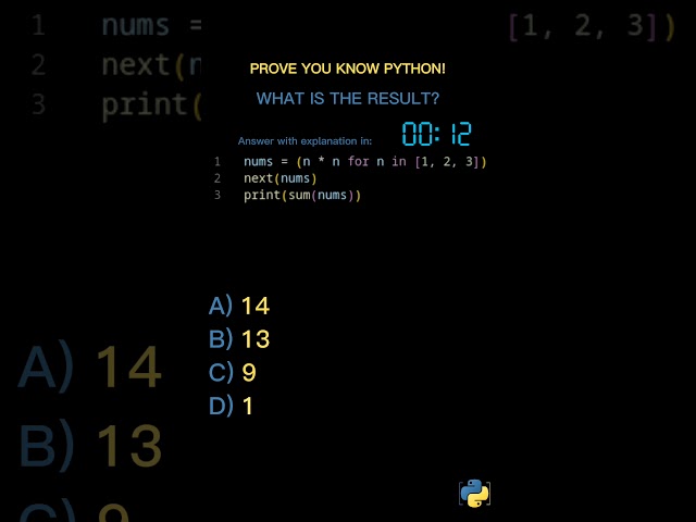 Python coding quiz to ace your interview!!