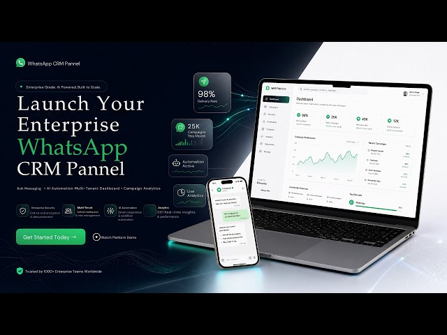 WhatsApp CRM Source Code | Build & Sell Your Own CRM | Full Project 2026