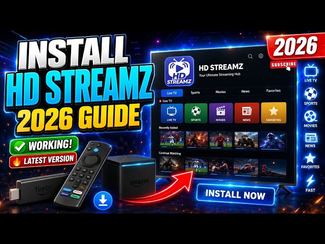 How to Install HD Streamz on FireStick (2026) | Complete Setup Guide for Fire TV!