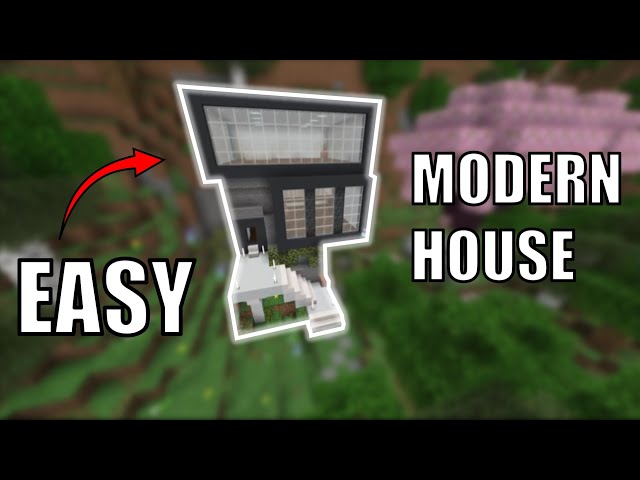Minecraft: How to Build a Mountain Modern House Tutorial (Step by Step)