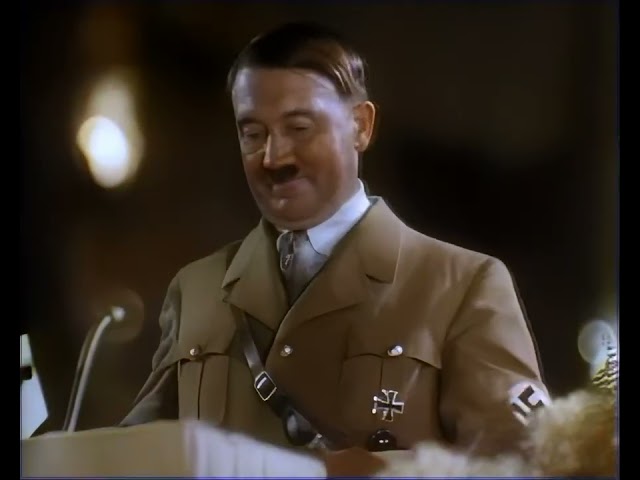 Adolf Hitler Speech  [Color]