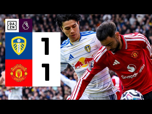 Leeds vs Manchester United (1-1) | Highlights and goals | Premier League Highlights