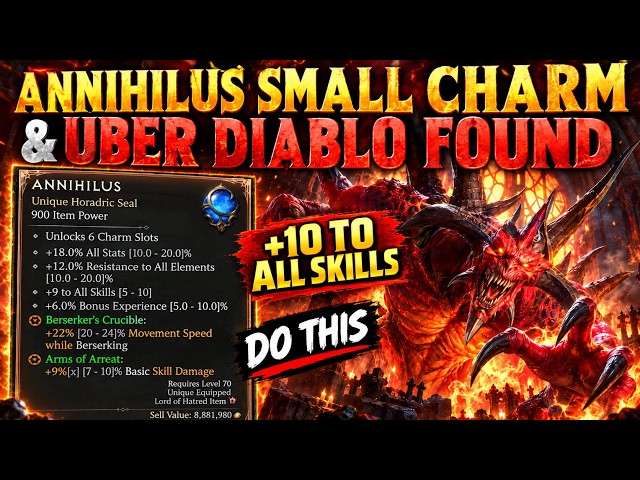 ANNIHILUS SMALL CHARM & UBER DIABLO HAVE BEEN FOUND - SECRETS REVEALED