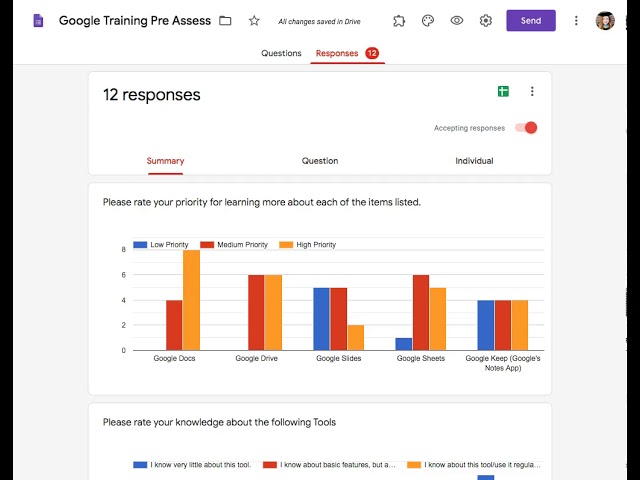 Using Multiple Choice Grids in Google Forms