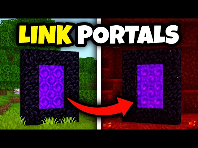 How to Link Nether Portals EASY in Minecraft Java/Bedrock