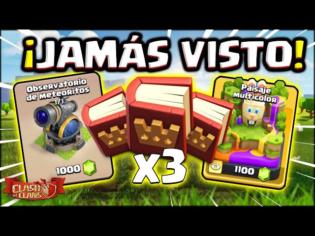 😱 Histórico en el Mercader: 3 libros de héroes + decoración + paisaje | Clash of Clans