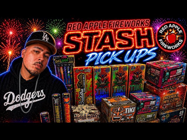 RED APPLE FIREWORKS 🍎 4TH OF JULY STASH PICKUPS 