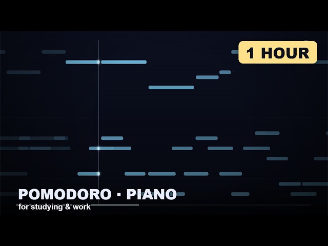 1 Hour Pomodoro Piano Music Deep Focus | Relaxing Study Music  Classic Instrumental Background Music