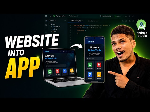 Convert Website to Android App in Android Studio | Complete Beginner Tutorial