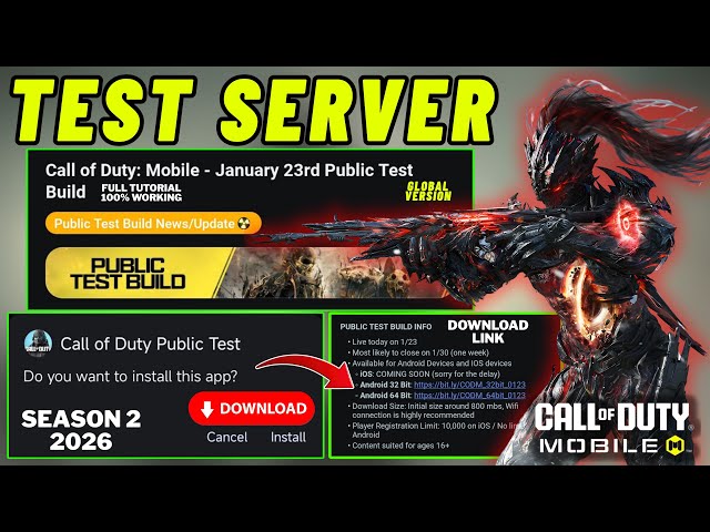 Season 2 Test Server Cod Mobile 2026 | Download Now | Codm Test Server | Call of Duty Mobile S2