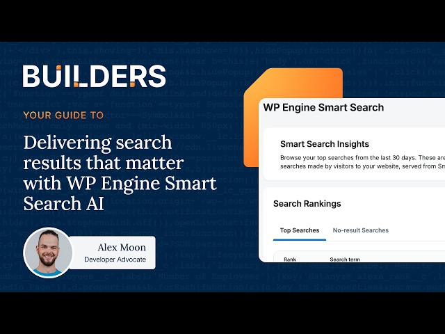 Deliver search results that matter with WP Engine Smart Search AI