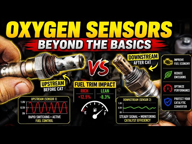 Oxygen Sensors Beyond the Basics Upstream vs Downstream  Fuel Trim Impact