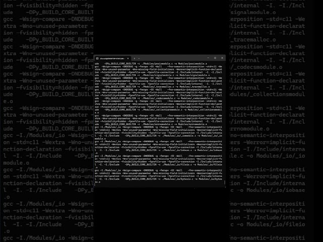 Install python from source code