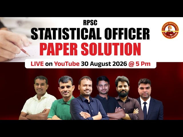 RPSC Statistical Officer Paper Solution 2026 | Complete Paper Analysis & Answers